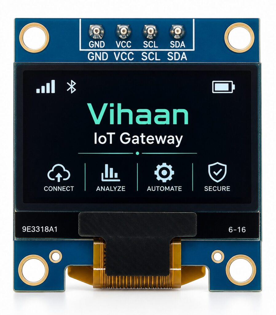 0.96 Inch OLED Display Module – I2C Interface (128x64) | Compact & High-Contrast