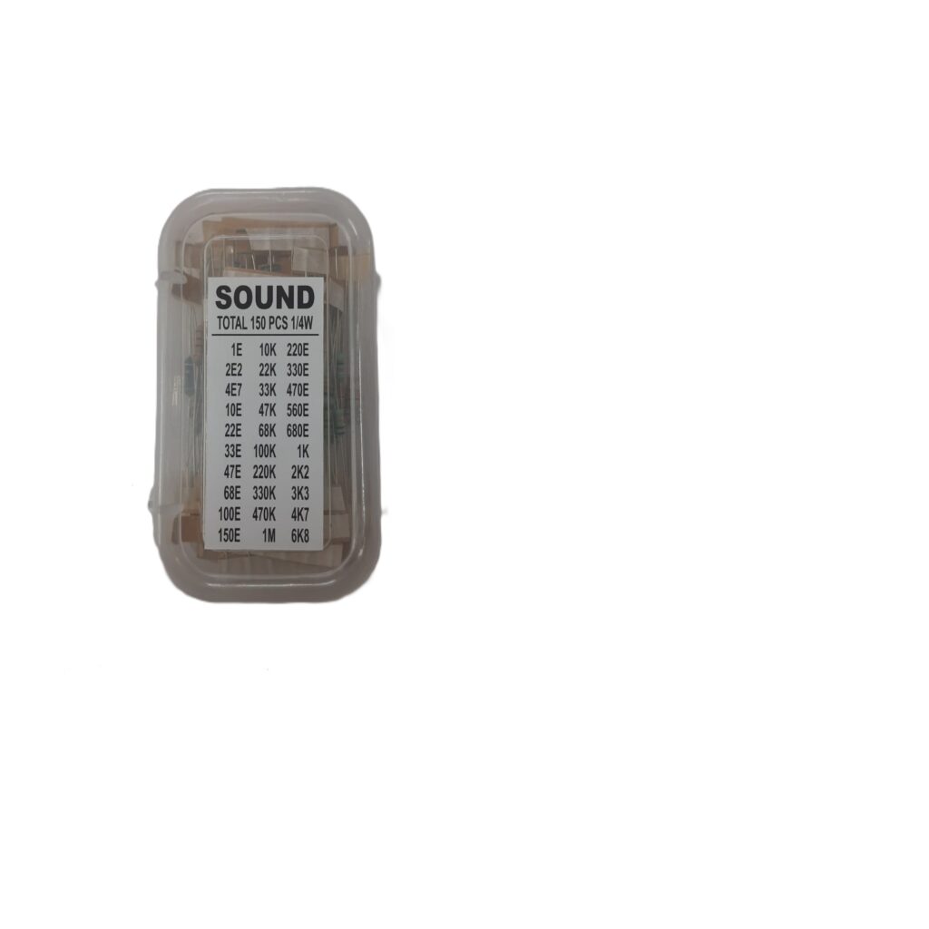150 Pieces Premium Resistor Assortment Kit – Essential Values for Electronics Projects