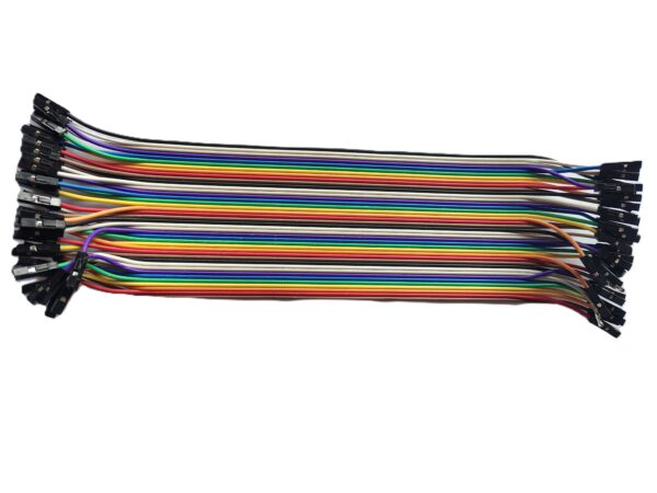 Female to Female Jumper Wires (Pack of 20) – 20cm for Arduino, Raspberry Pi, ESP32, Breadboard Projects