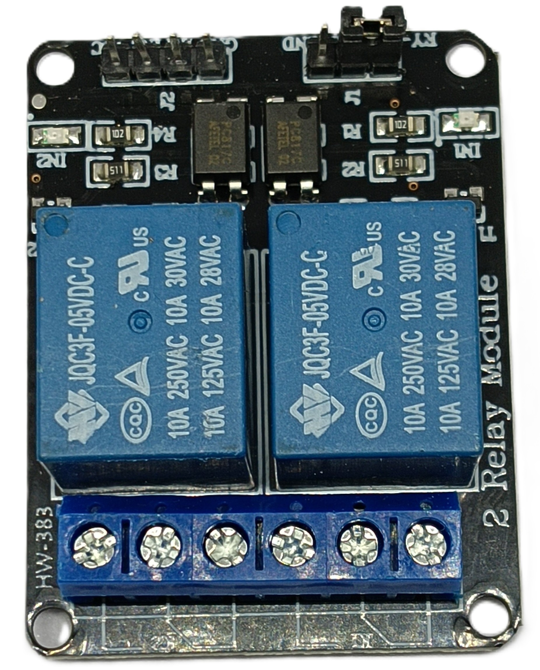 2-Channel Relay Board with Optocoupler for Arduino, Raspberry Pi, ESP32