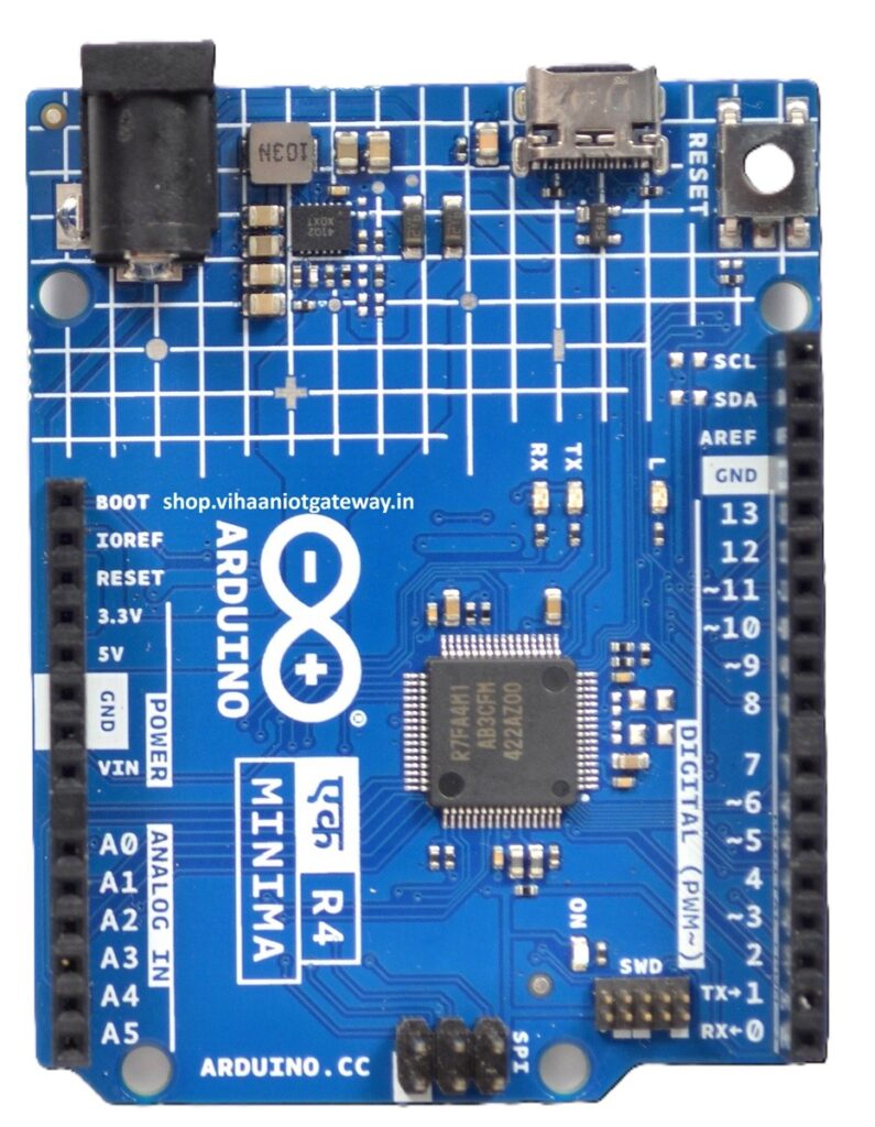 Arduino UNO R4 Minima – Made in India | 32-Bit Development Board for Embedded & IoT Projects