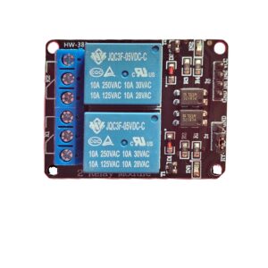 2-Channel Relay Board with Optocoupler for Arduino, Raspberry Pi, ESP32