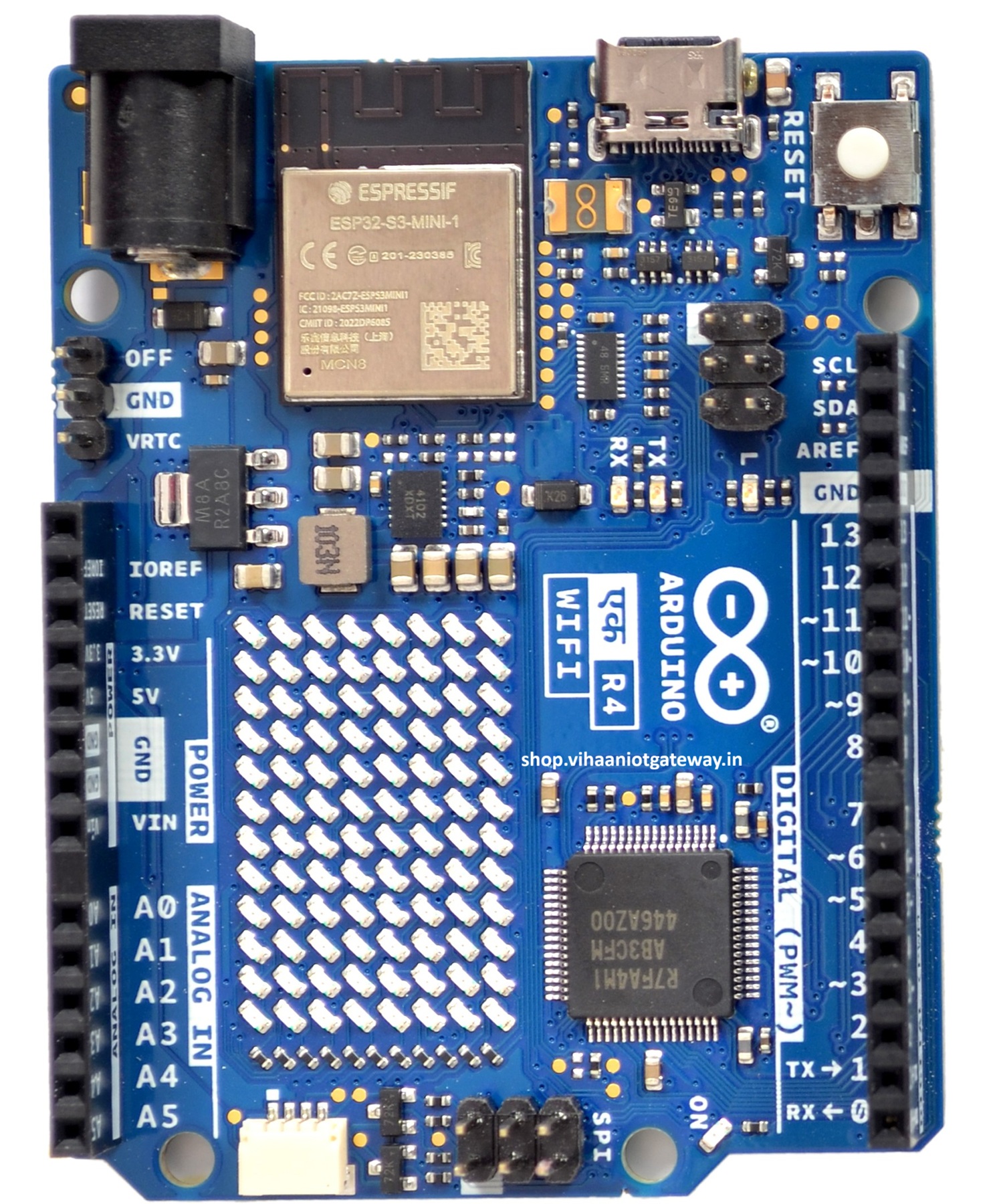 Arduino UNO R4 WiFi (EK Version) – Made in India | 32-Bit IoT Development Board with Bluetooth & LED Matrix
