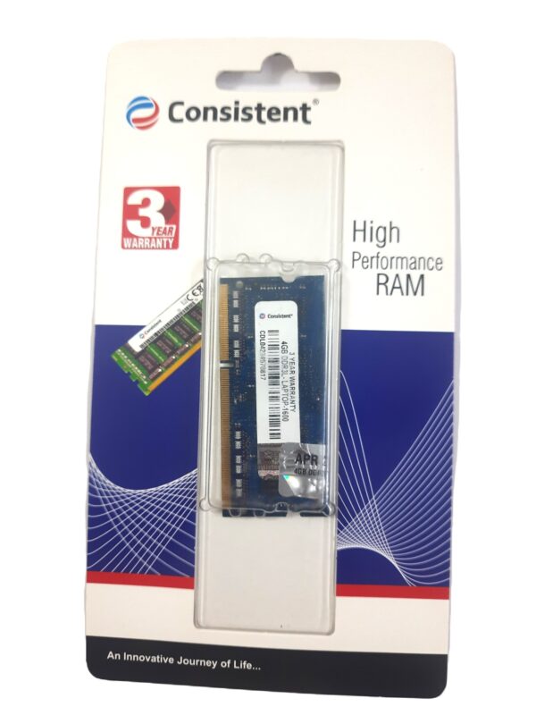 Consistent 4GB DDR3L 1600MHz Laptop RAM – High Performance Memory Module