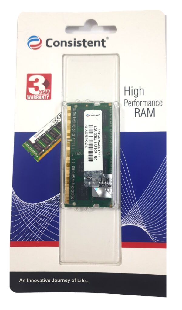 Consistent 8GB DDR3L 1600MHz Laptop RAM – High Performance Memory Module