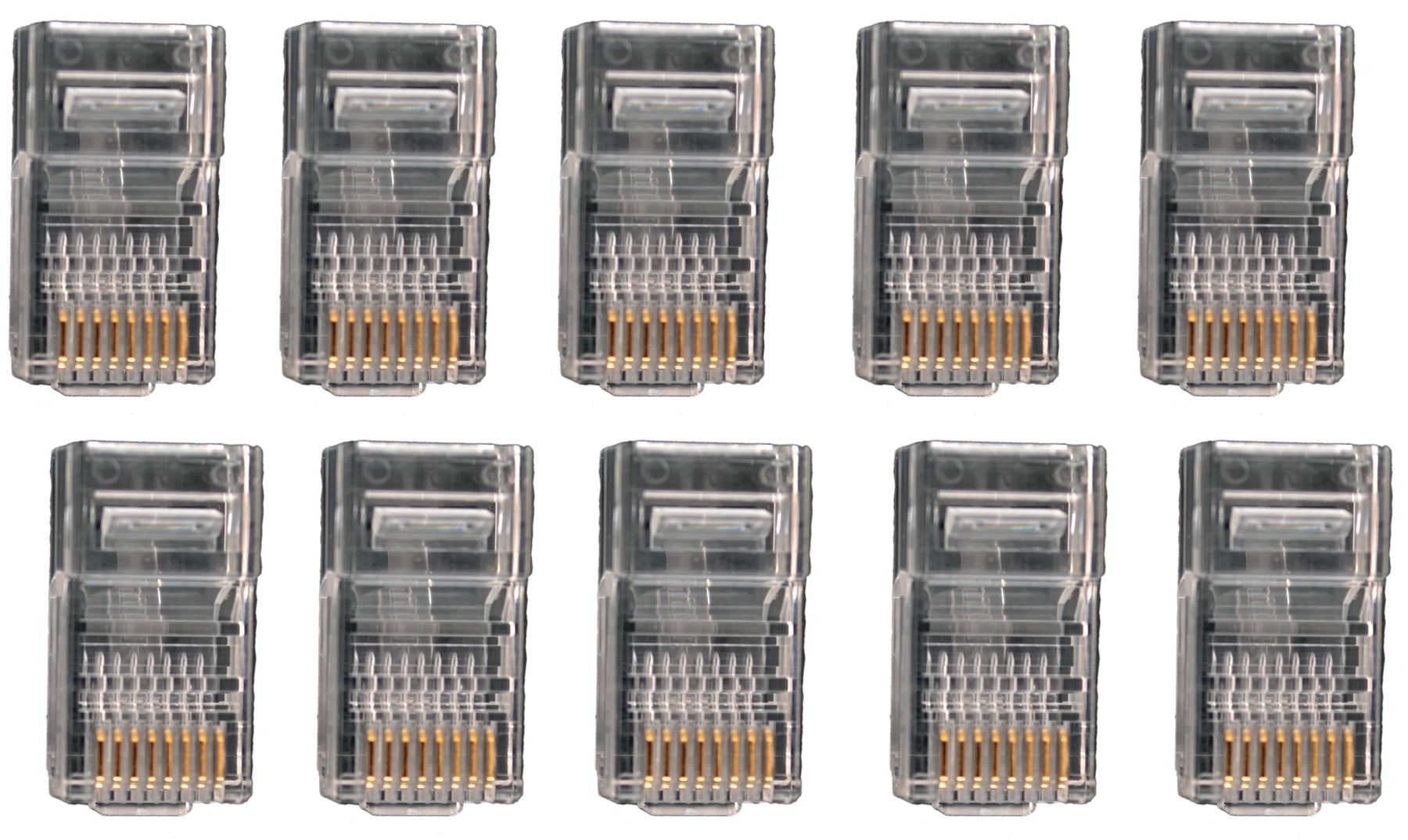 D-Link RJ45 Modular Plugs (Pack of 100) – High-Quality Ethernet Cable Connectors for Professional Networking