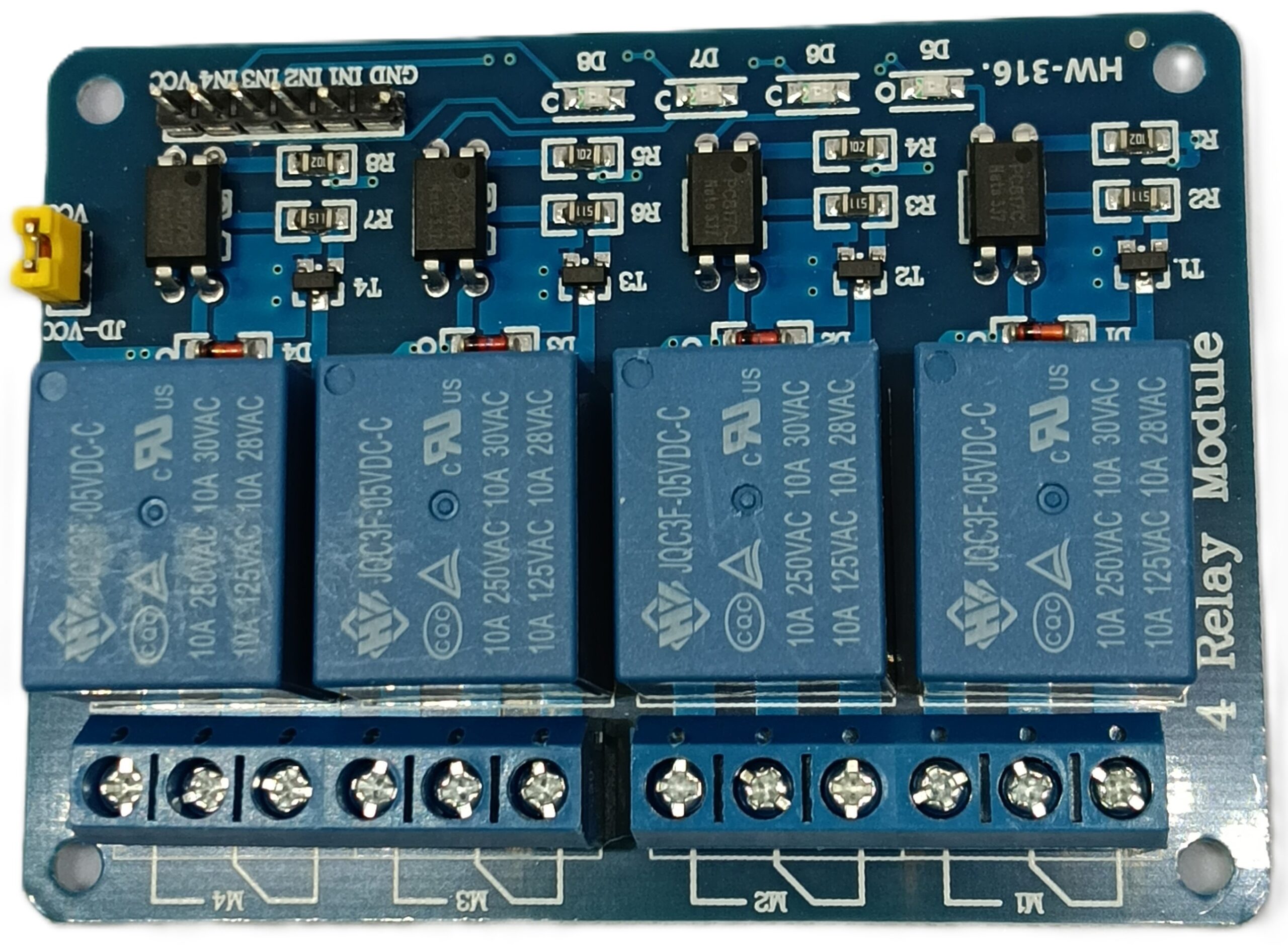4-Channel Relay Board with Optocoupler for Arduino, Raspberry Pi, ESP32 (Copy) - Image 6