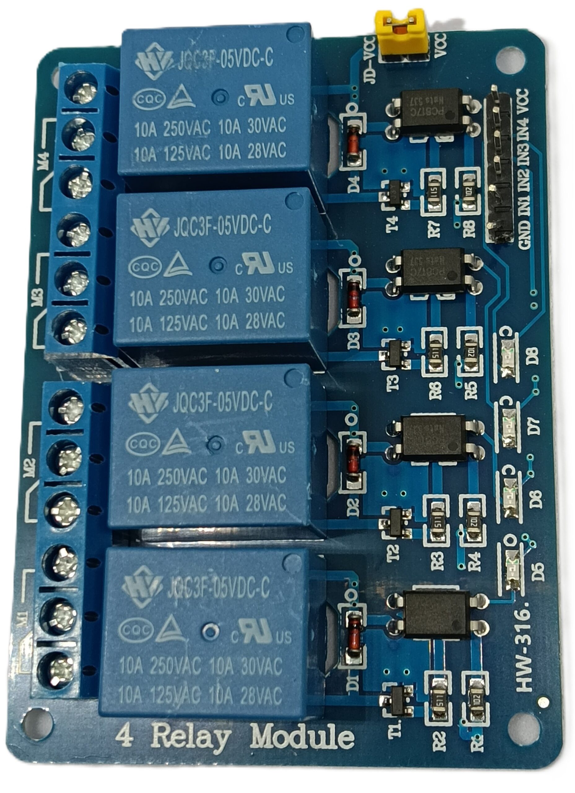4-Channel Relay Board with Optocoupler for Arduino, Raspberry Pi, ESP32 (Copy) - Image 5