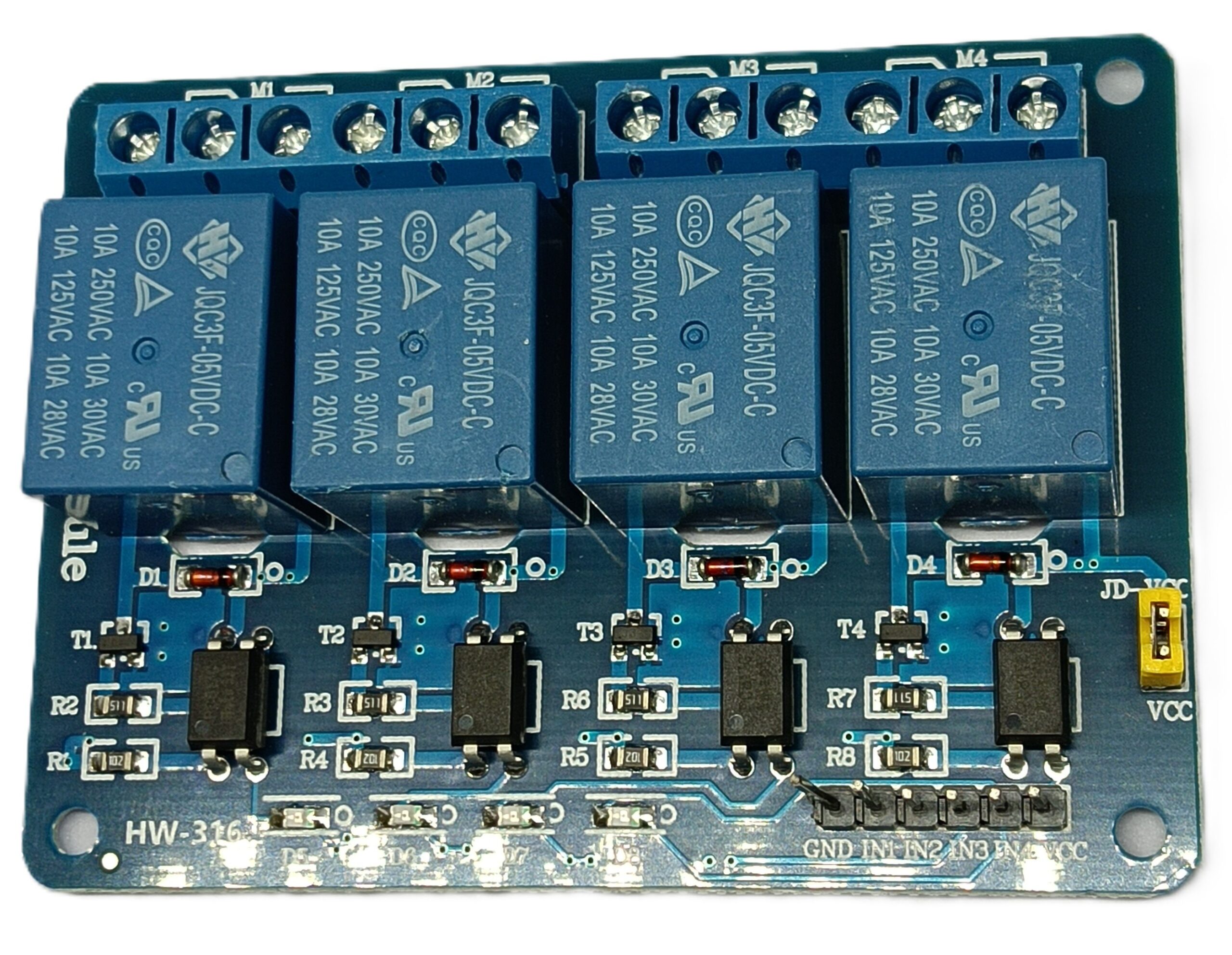 4-Channel Relay Board with Optocoupler for Arduino, Raspberry Pi, ESP32 (Copy) - Image 4