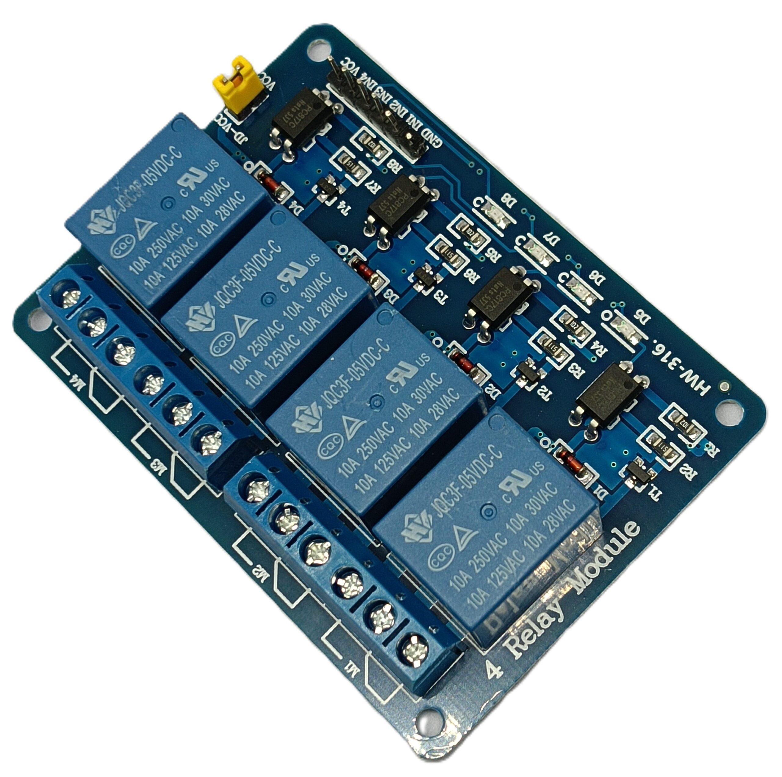 4-Channel Relay Board with Optocoupler for Arduino, Raspberry Pi, ESP32 (Copy) - Image 3