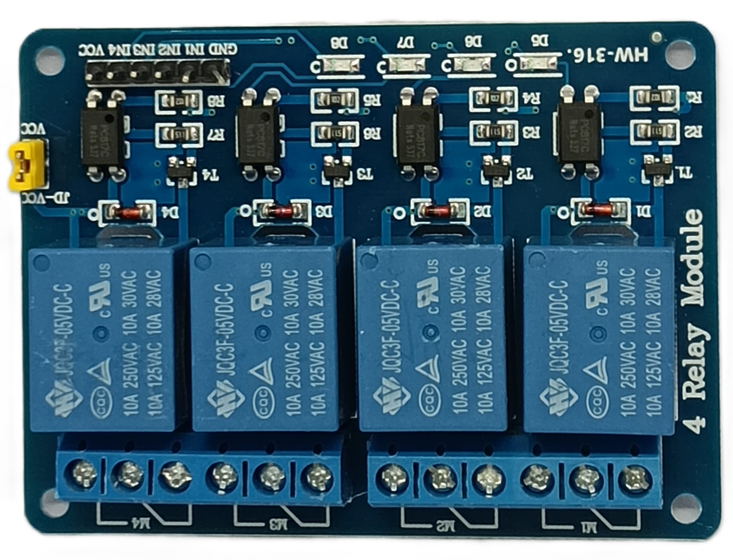 4-Channel Relay Board with Optocoupler for Arduino, Raspberry Pi, ESP32 (Copy)