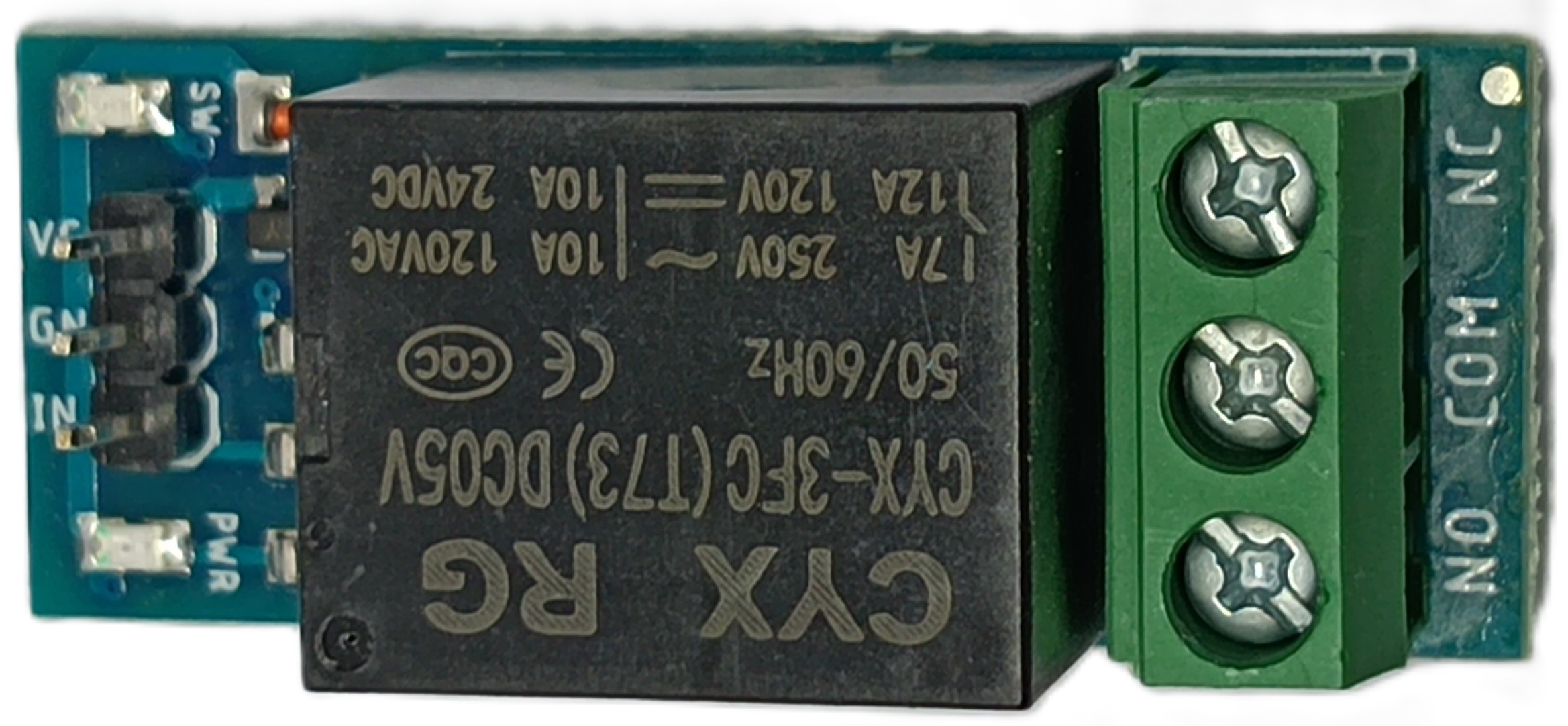 5V 1-Channel Relay Board – 10A 250VAC / 30VDC – Low Level Trigger – Non-Optocoupler – Microcontroller Compatible - Image 5