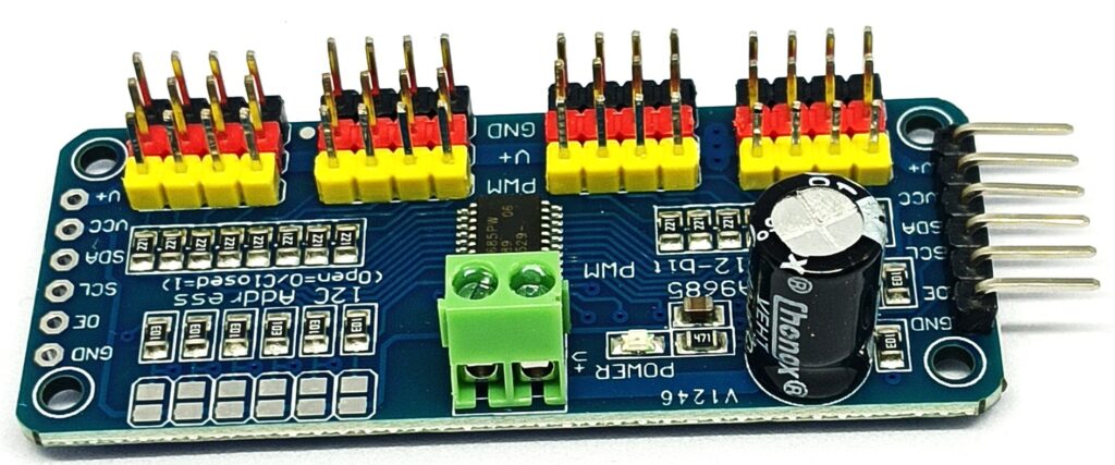 PCA9685 16-Channel I2C Servo Motor Driver – 12-Bit PWM Control Module