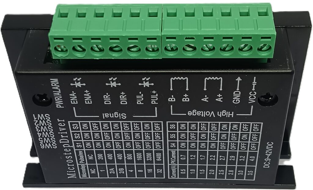 TB6600 Upgraded 32-Segment Stepper Motor Controller | 4A 40V | 57/86 Series Motor Driver