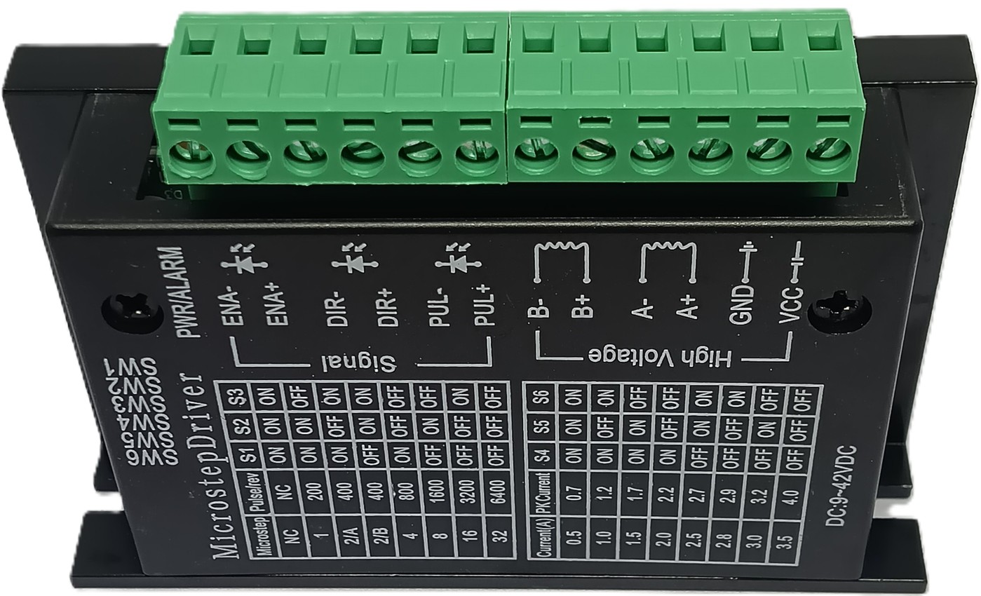 TB6600 Upgraded 32-Segment Stepper Motor Controller | 4A 40V | 57/86 Series Motor Driver