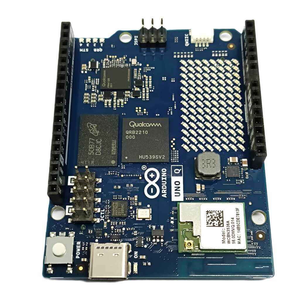 Official Original Arduino UNO Q 4GB [ABX00173] – Qualcomm QRB2210 MPU & STM32U585 MCU AI Development Board with Linux Debian OS, AI Vision & Voice, Wi-Fi 5, USB-C for IoT & Robotics